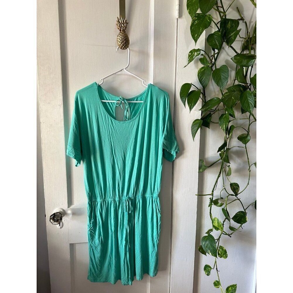Lightweight Teal Tie-Back Romper